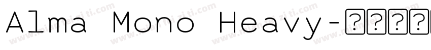 Alma Mono Heavy字体转换